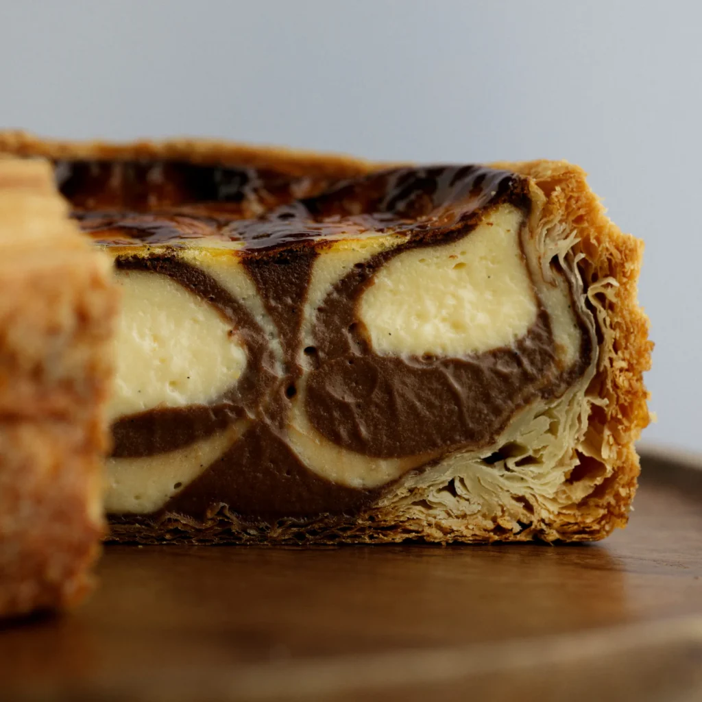 Flan marbré